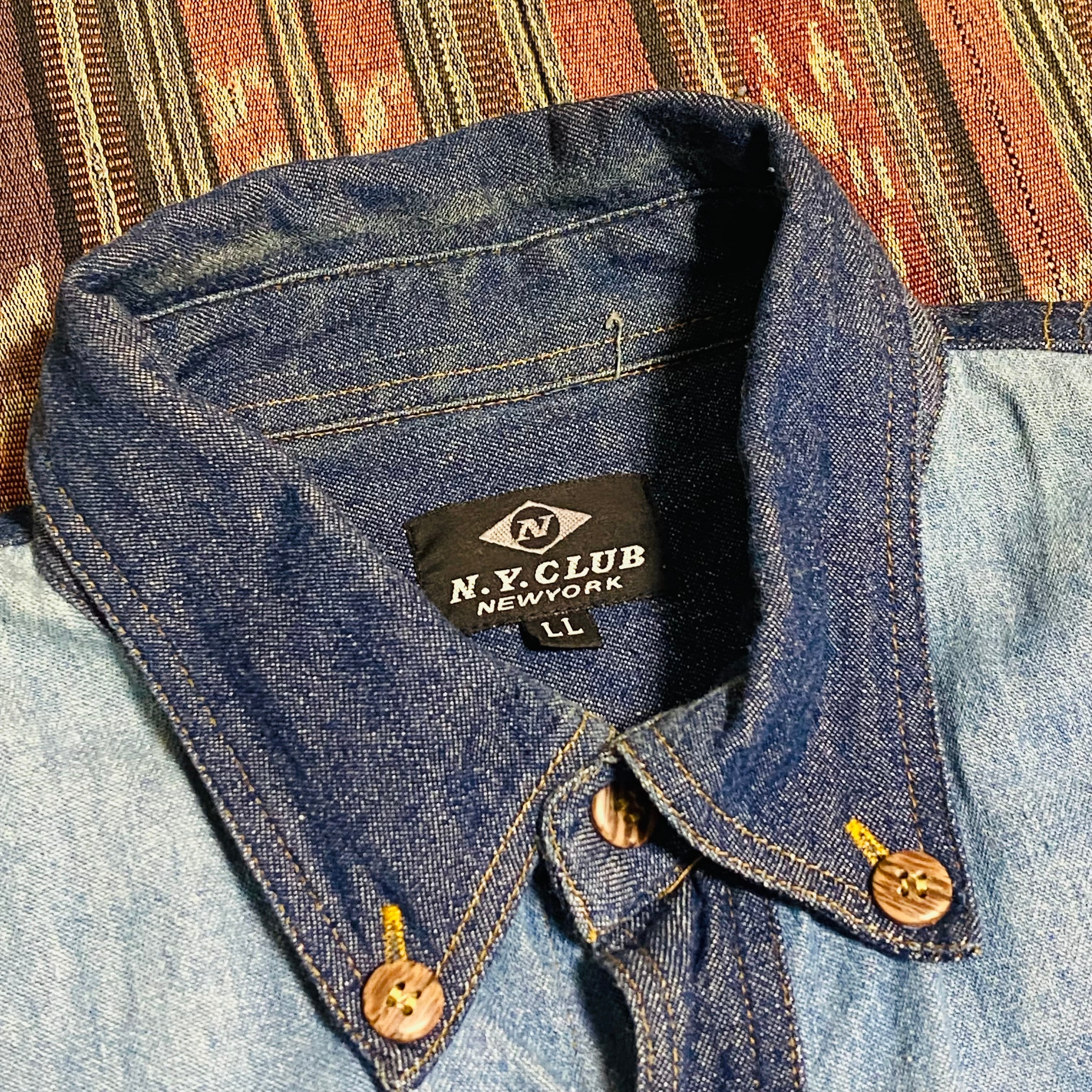 メンズ 新品タグ付 LANVIN デニムパンツ 29 総柄 Y2K 日本製 希少 メンズ