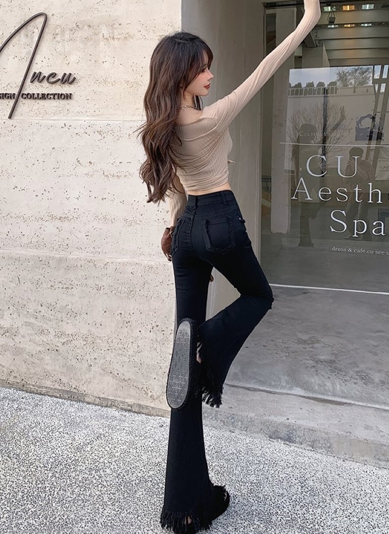 ハイウエスト フレア デニム ボトムス パンツ Gパン デニムパンツ アンクル丈 フレア 細身 ポケット 伸縮性 ブルーデニム かわいい 大人可愛い きれいめ シンプル カジュアル 大人 上品 かっこいい レトロ こなれ感 ラフ メンズライク マニッシュ ボーイッシュ ラブリー ボトムス Gパン ズボン アンクル丈 デニム パンツ ハイウエスト フレア