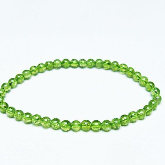 ペリドット ブレスレット 5mm 一点物 メール便可 [M便 1/10] 111-45047