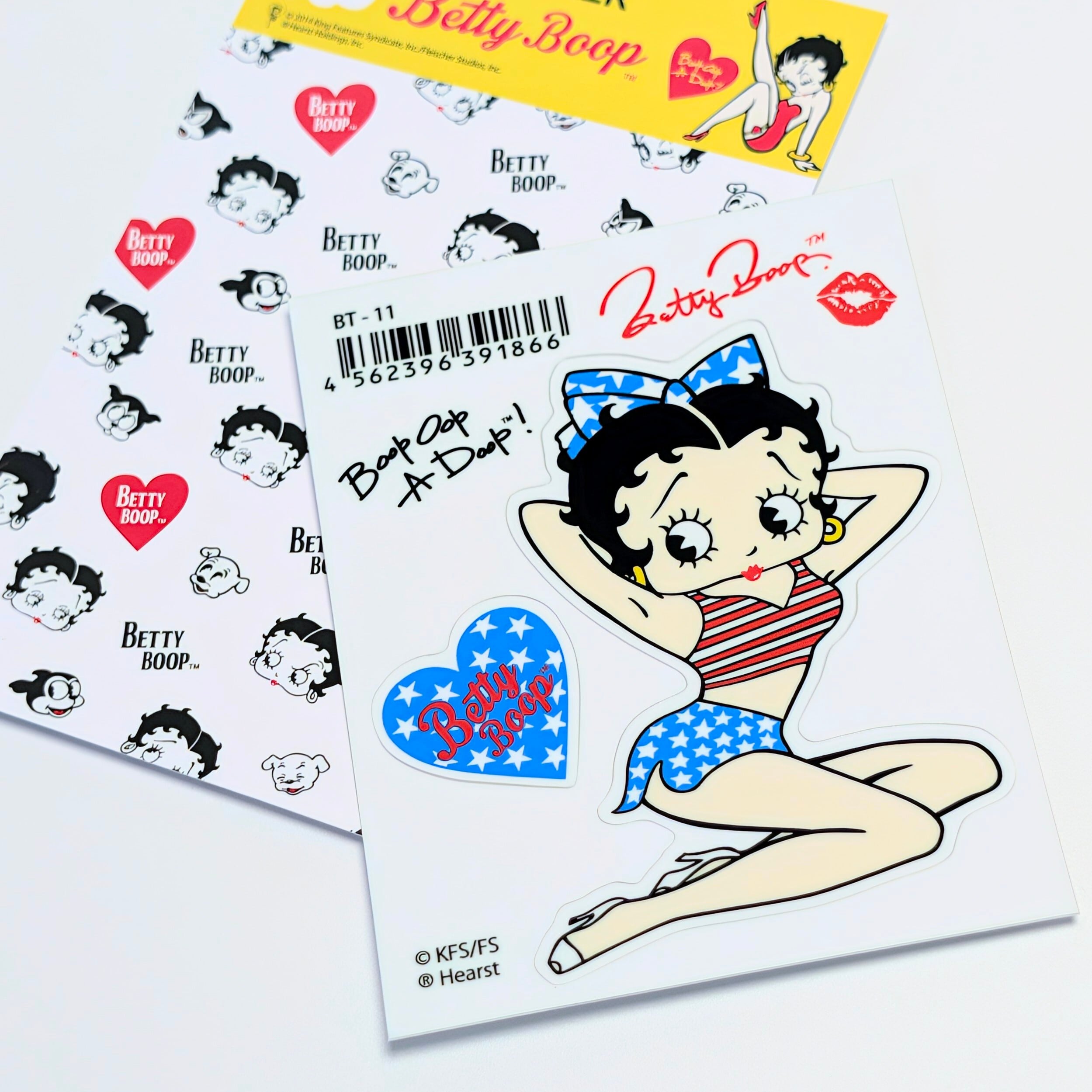 ✨️みんなメロメロ♡✨️送料無料！【 Betty Boop（ベティブープ） 】 STICKER（ステッカー）/ シール / ベティちゃん　〚アメリカン雑貨 アメトイ〛