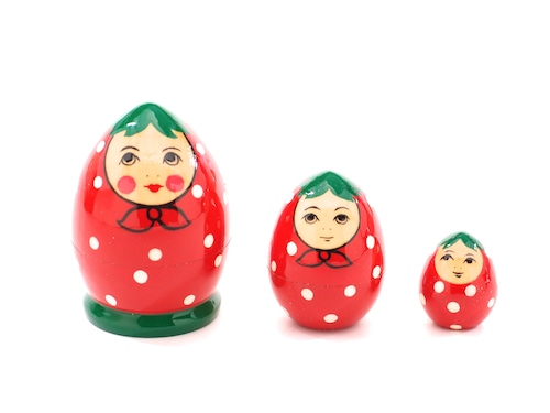 Strawberry matryoshka 3 piece | いちご マトリョーシカ 3個組