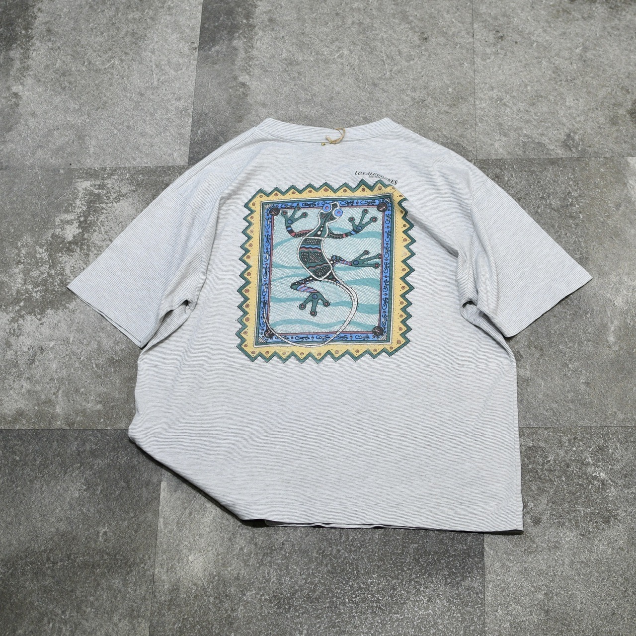 90's lizard print souvenir tee