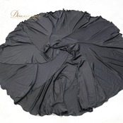 フラメンコ 衣装 ファルダ スカート ブラック系 チャコット Chacott 黒 無地 シンプル 練習 レッスン ペチコート インナー 伸縮 ストレッチ 日本製 オールブラック ダンス衣装 上品