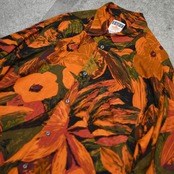 GIN TONIC rayon pattern shirt