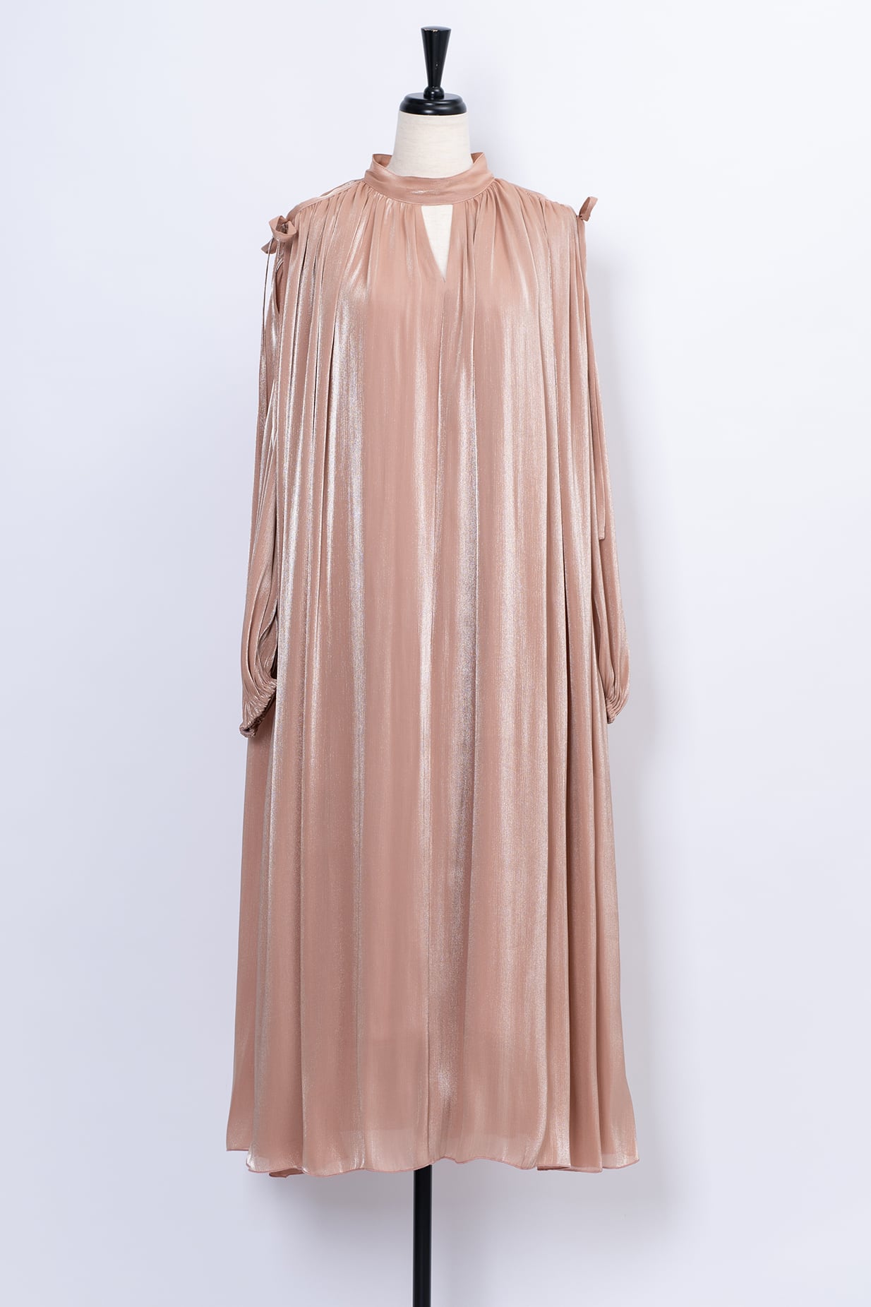 2Way Neck Pearl Dress DARK NAVY | Arobe OFFICIAL ONLINE STORE