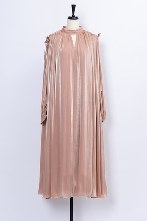 Chambray Gather Dress PINK