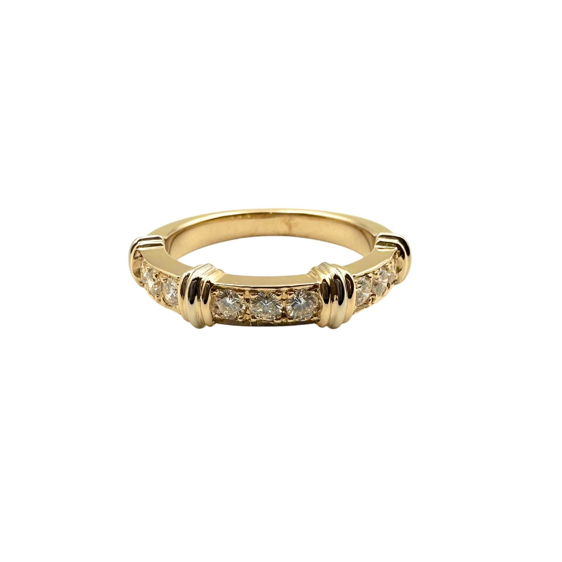 CARTIER カルティエ コンテッサ リング 指輪 8.5号 18金 K18イエロー 