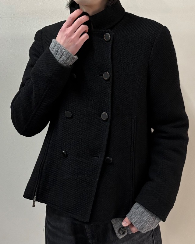 【ARMANI COLLEZIONI】double-breasted short jacket