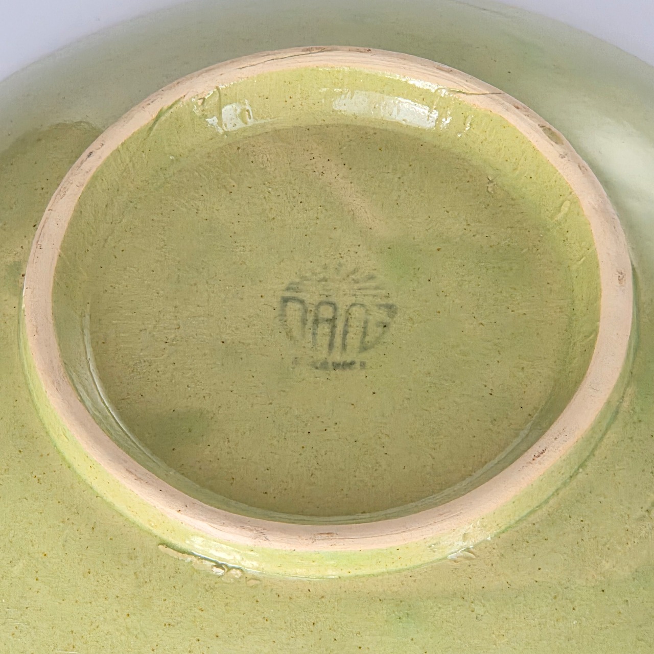 ソンベ焼き　深皿　若草色