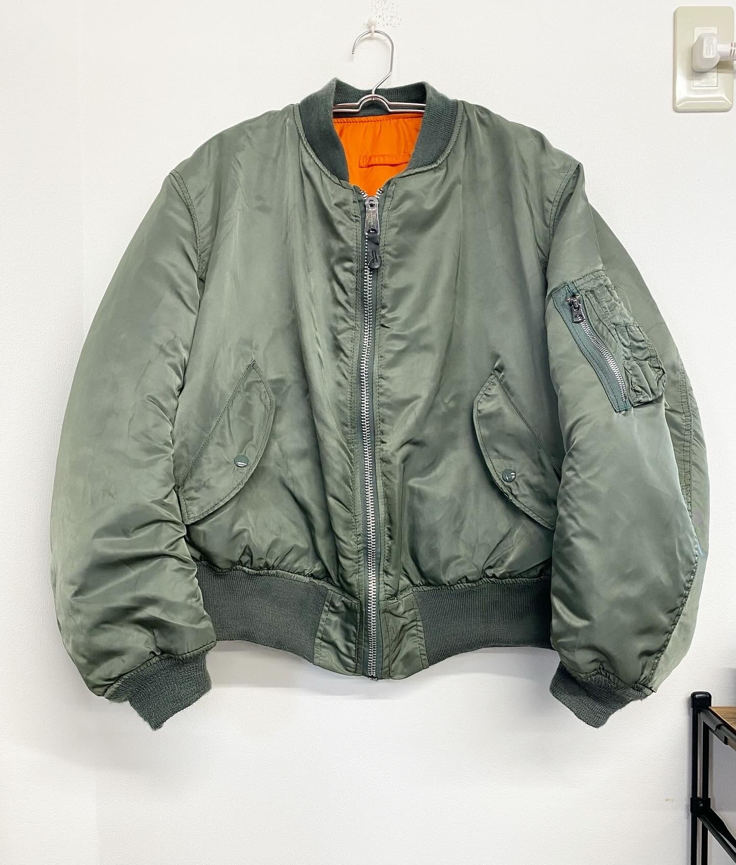 90sAlpha Industries USAF MA-1 Flight Jacket/L-XL | ACIDHOUSE