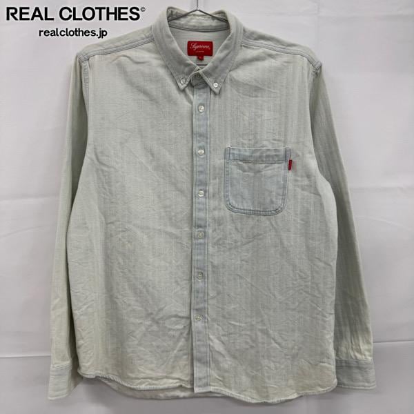 Supreme/シュプリーム Oxford Shirt/オックスフォード 長袖 シャツ/L