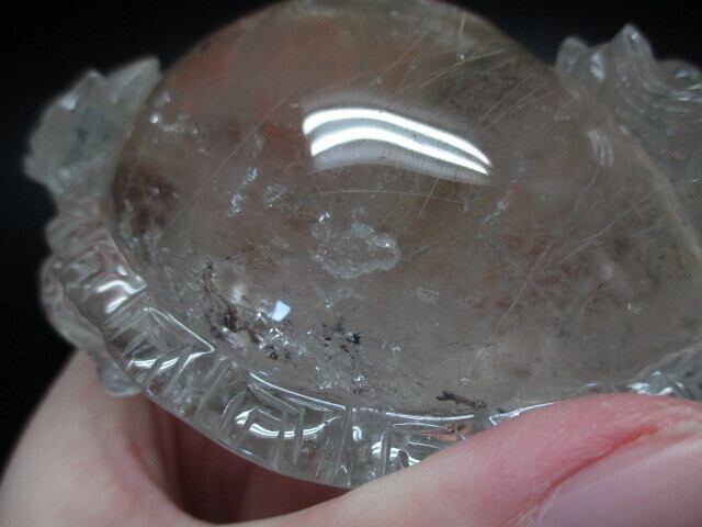 [送料無料][高品質] ルチルクオーツ龍亀「ロングイ」 no.1