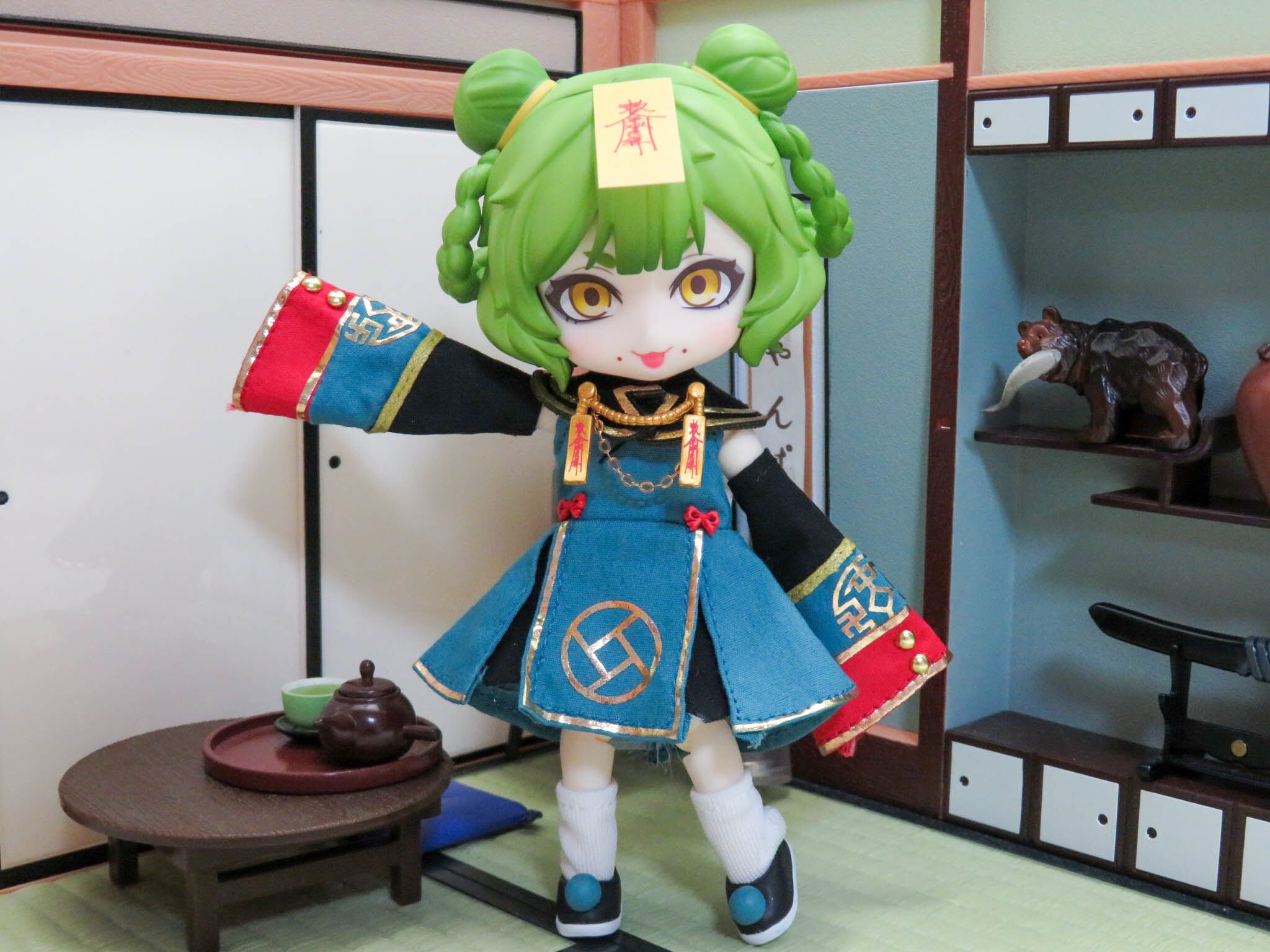 再入荷 ねんどろいどどーる 中華風 キョンシー双子 ジンジャー 髪
