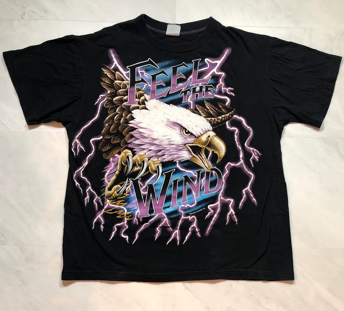 90s AMERICAN THUNDER FEEL THE WIND Tシャツ アメリカンサンダー | Pay ID