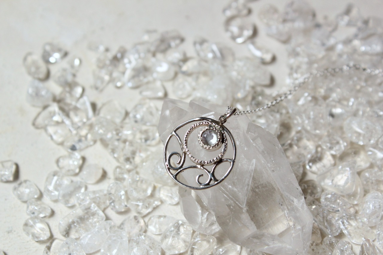 ブルームーンストーンのネックレス