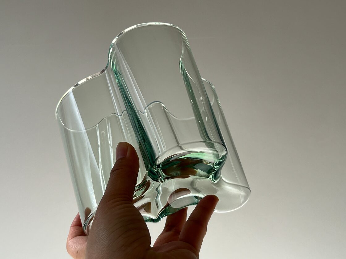 やや訳あり【iittala】クリア1937？ アアルトベース 120mm Aalto 