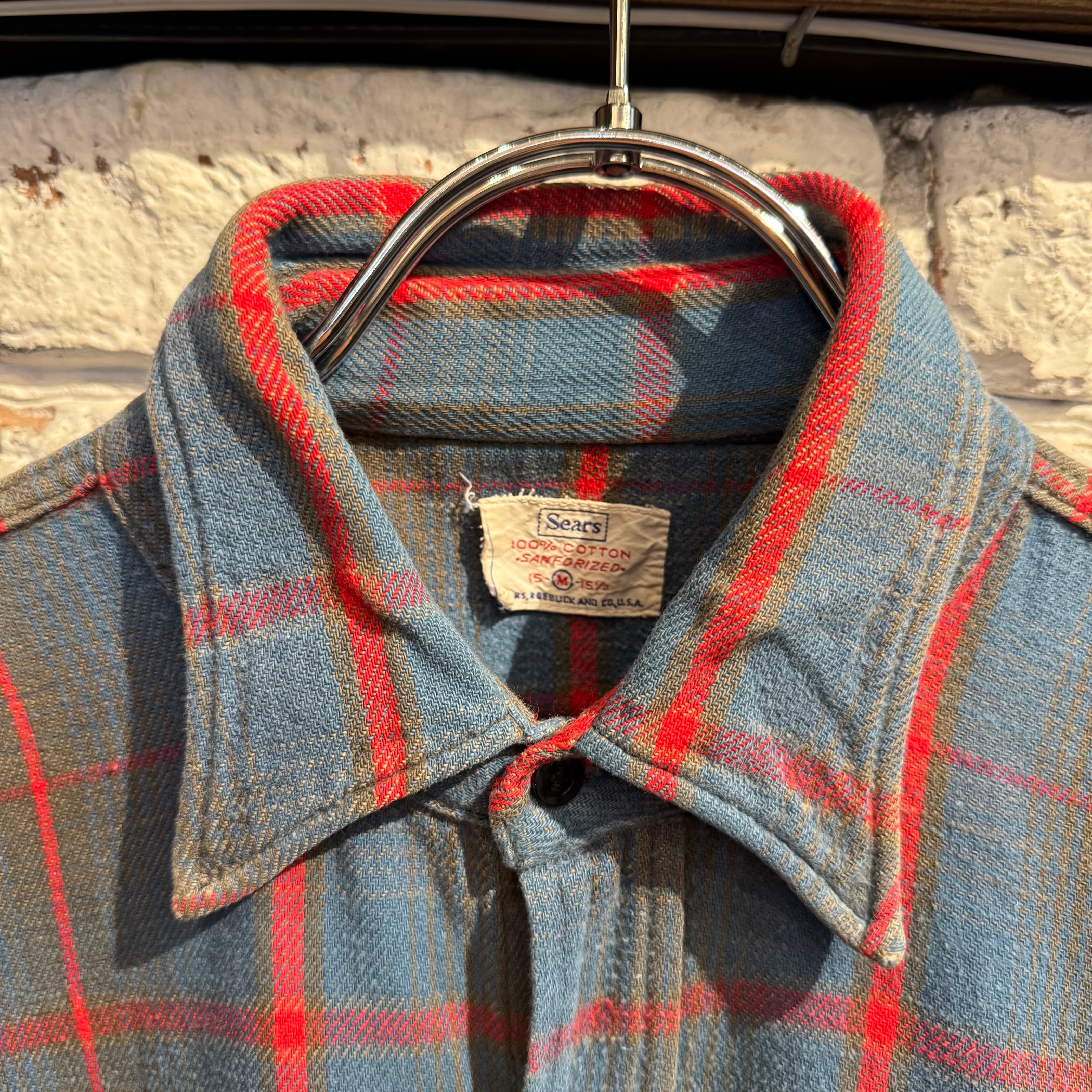 トップス 60s sears flannel shirt 60s Sears Vintage Flannel Shirt | BerBerJin / & BerBerJin