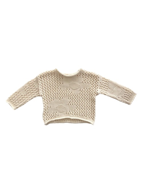 【belle&sun】Crochet Pullover - NATURAL