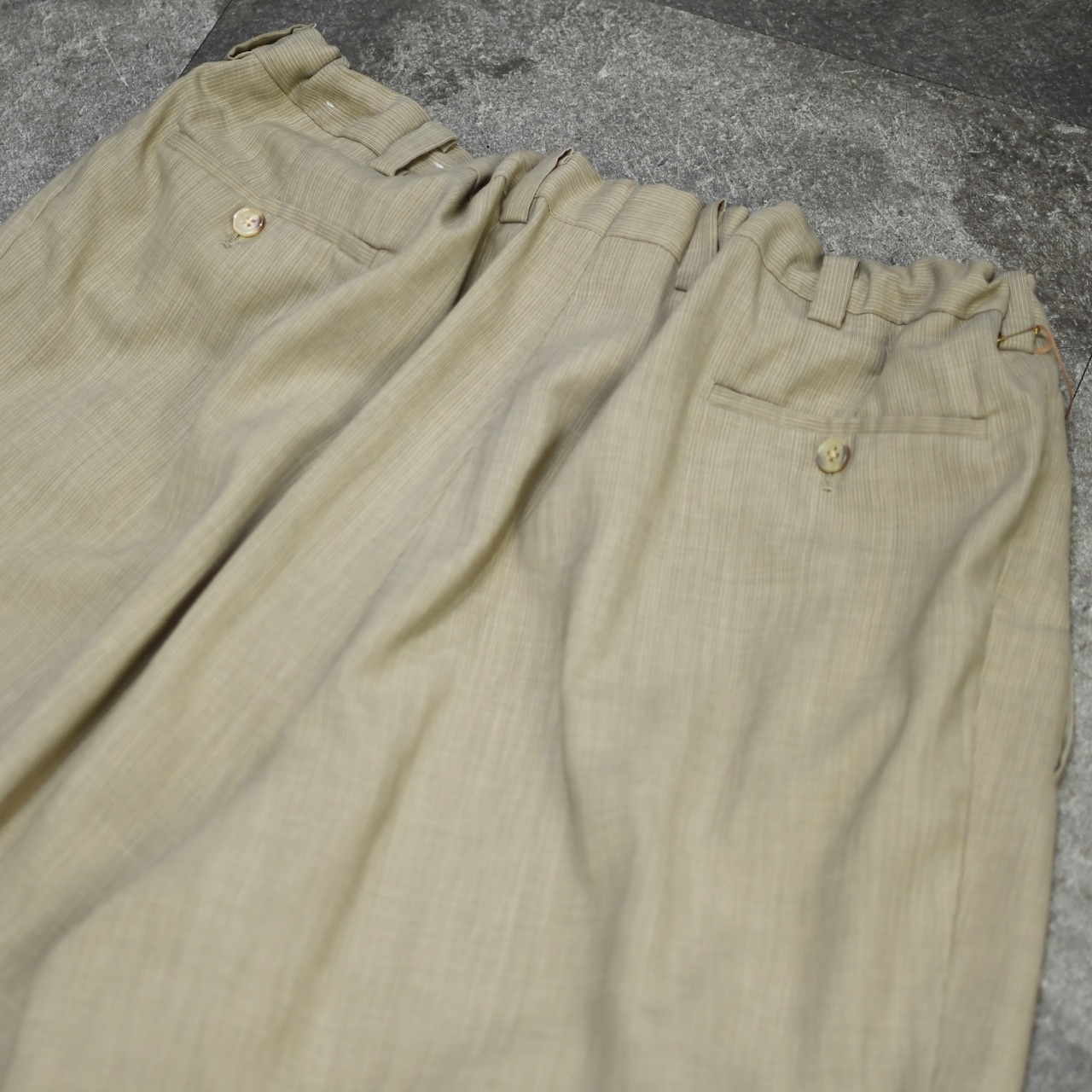 SEAN JOHN custom draw cord 4tuck wide slacks