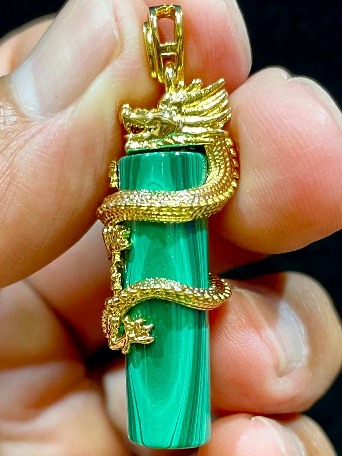 13) 開運!マラカイト「昇龍」PT