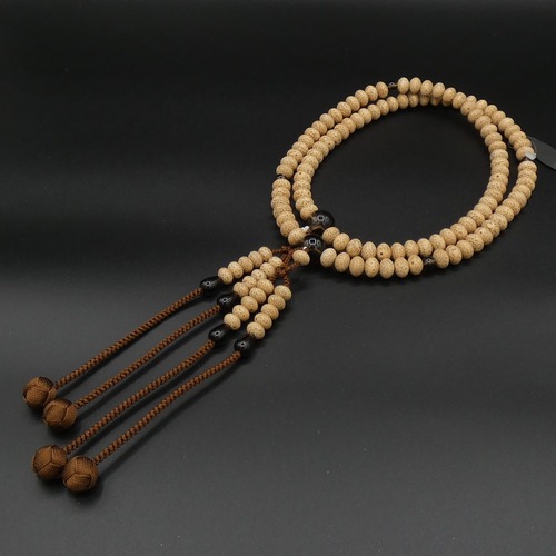 星月菩提樹　尺三本連　茶水晶仕立