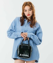 【X-girl】ENAMEL 2WAY SQUARE SHOULDER BAG
