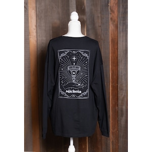 【Unisex】 ロングスリーブTシャツ　Ace of Cups（Black）