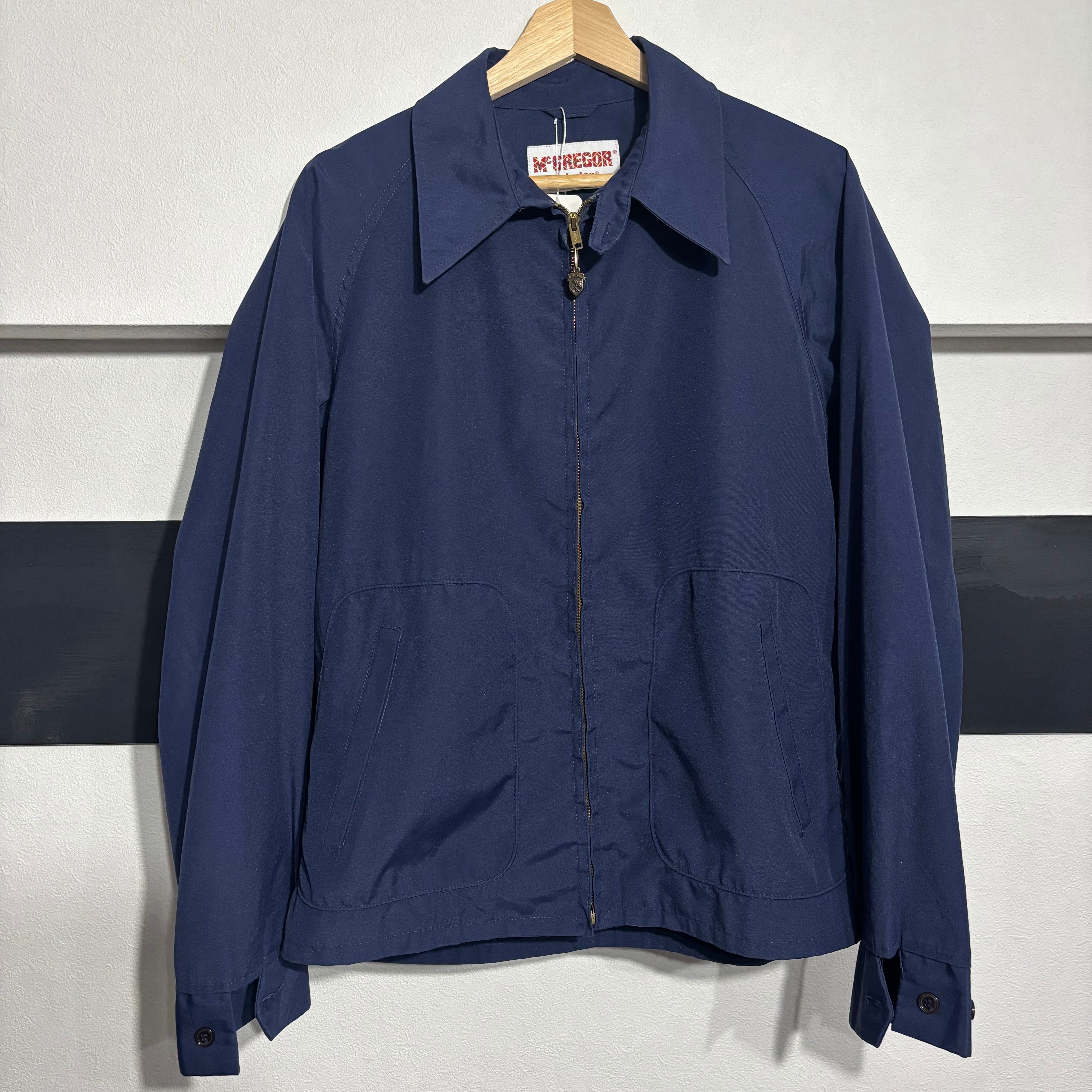 70-80s McGREGOR Drizzler Jacket SERVAL Zip Navy ヴィンテージ
