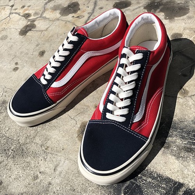 VANS/バンズ Old Skool 36 Dx Navy/ Red ANAHEIM FACTORY