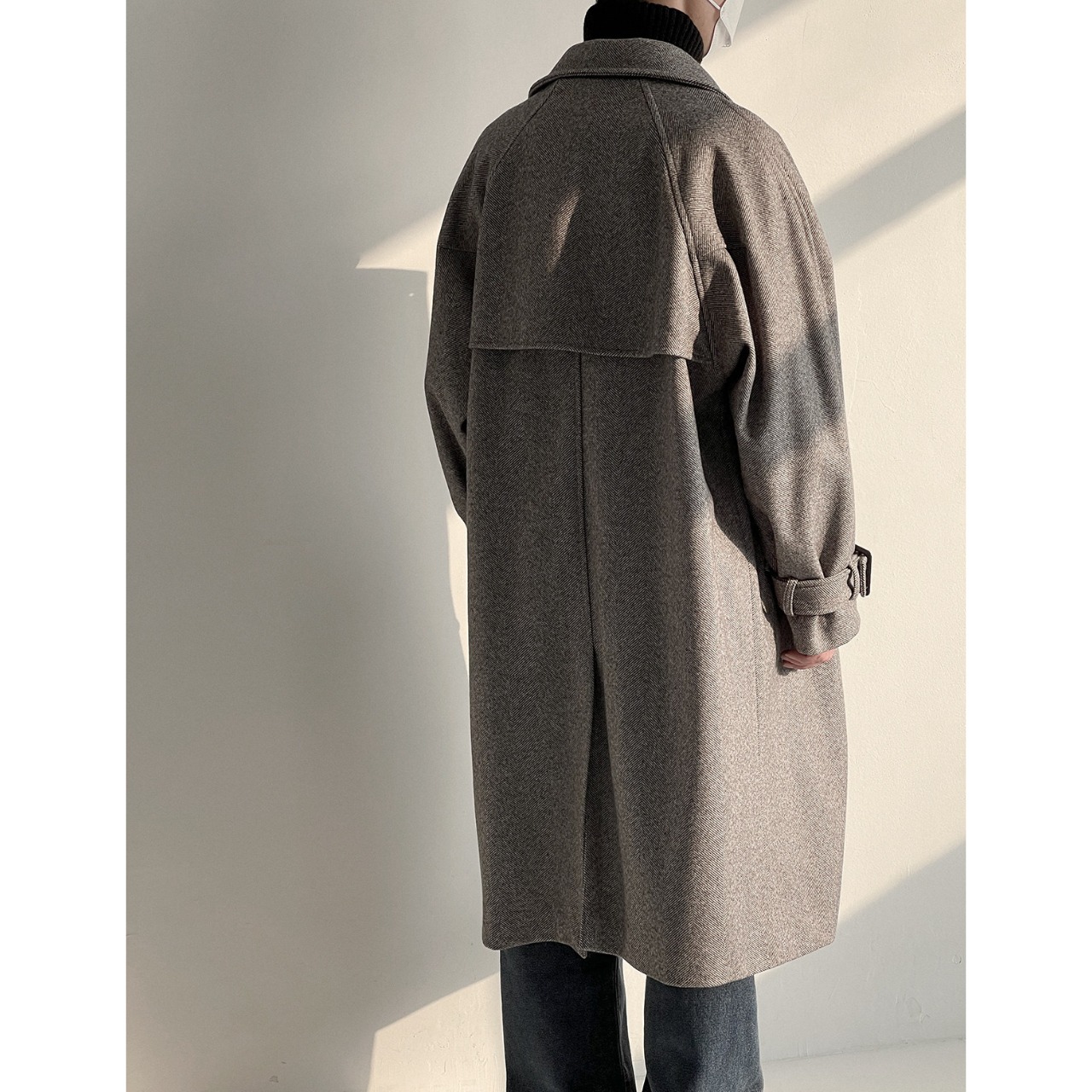 ダブルボタン スタンドカラーコート  　TB1851・画像6