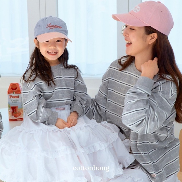 《即納》送料無料【cottonbong】adult ) Windy Stripe T-shirt