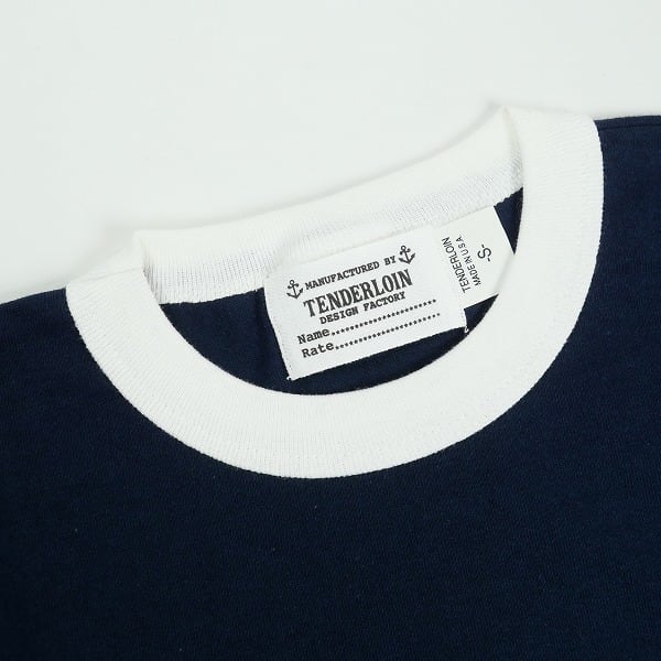 Size【S】 TENDERLOIN テンダーロイン TRIM TEE NAVY リンガーTシャツ