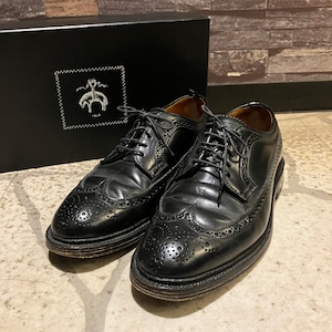 ALDEN×BLACK FLEECE WINGTIP LEATHER SHOES BLACK