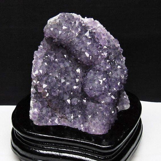 アメジスト クラスター ウルグアイ産 アメジスト 原石 amethyst 台座付属 花型 一点物  182-7120