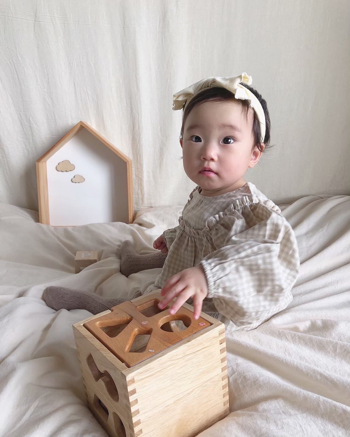 チェックブルマセットアップ