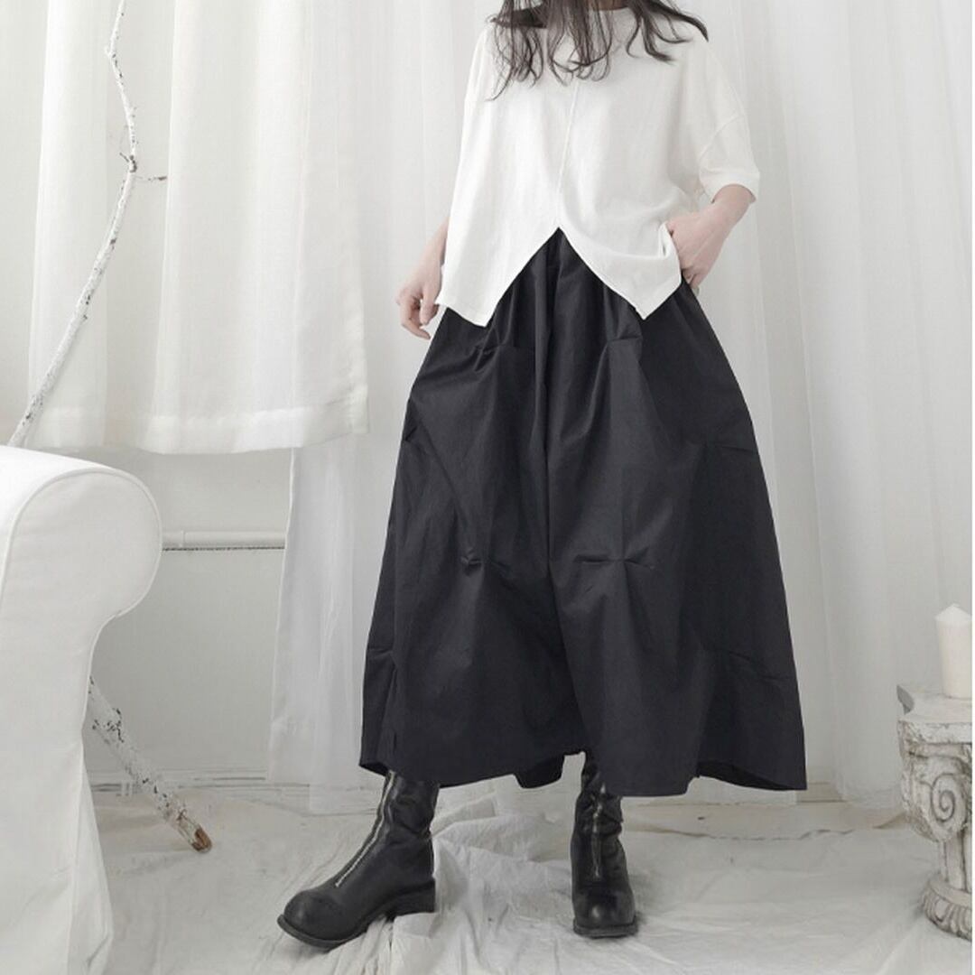 ゆったりハイウエストAラインスカート SK0085
