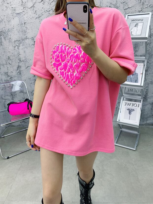 ピンクスィーツセット アシンメトリープリーツワンピース（ワンピース）｜manana suerte