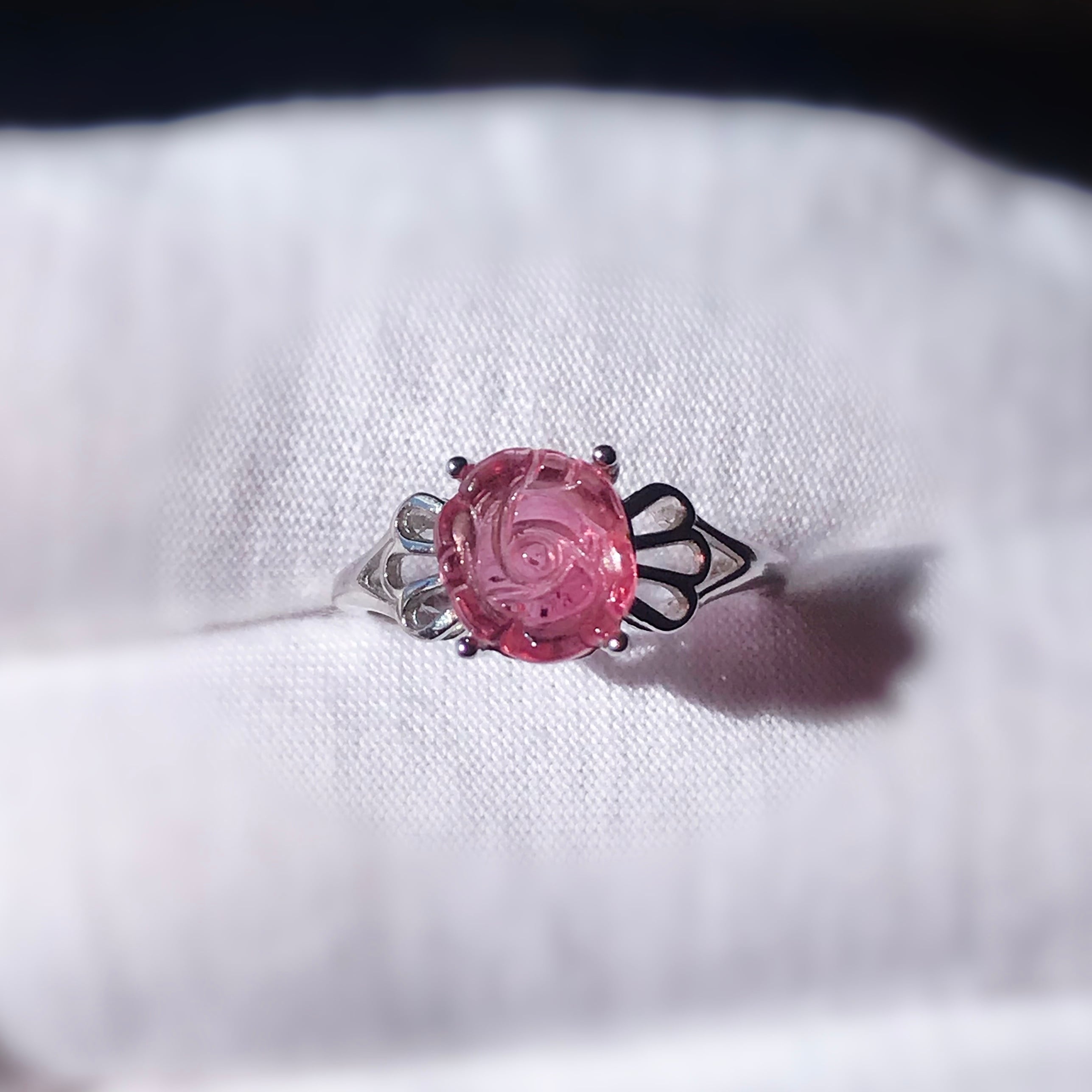 イギリス発送 限定品 トップグレード ピンクトルマリン バラリング