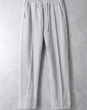 【輪郭整形】ピンタックストレートスウェットパンツ