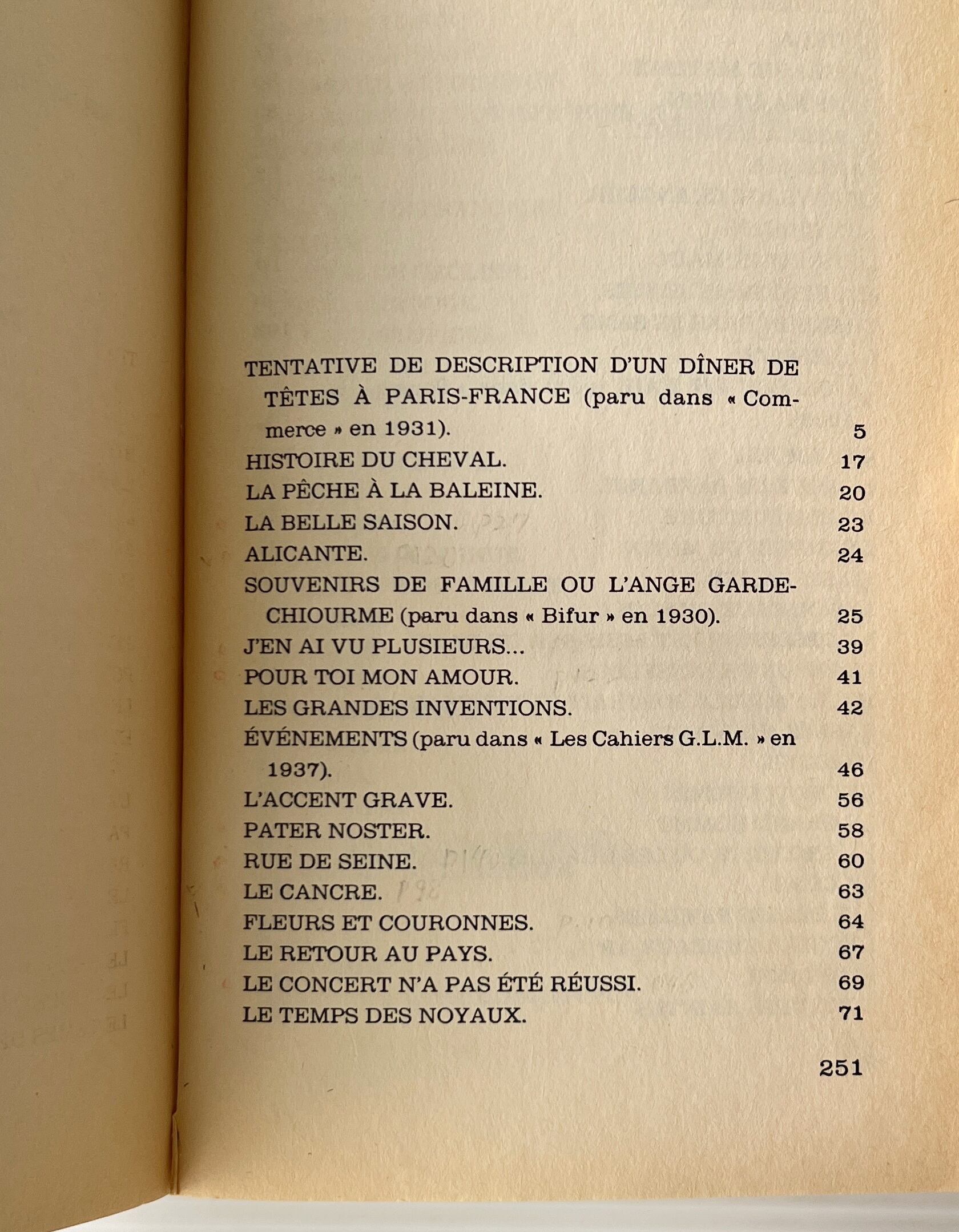Paroles <Collection Folio> ことばたち / Jacques Prevert ジャック・プレヴェール / Gallimard
