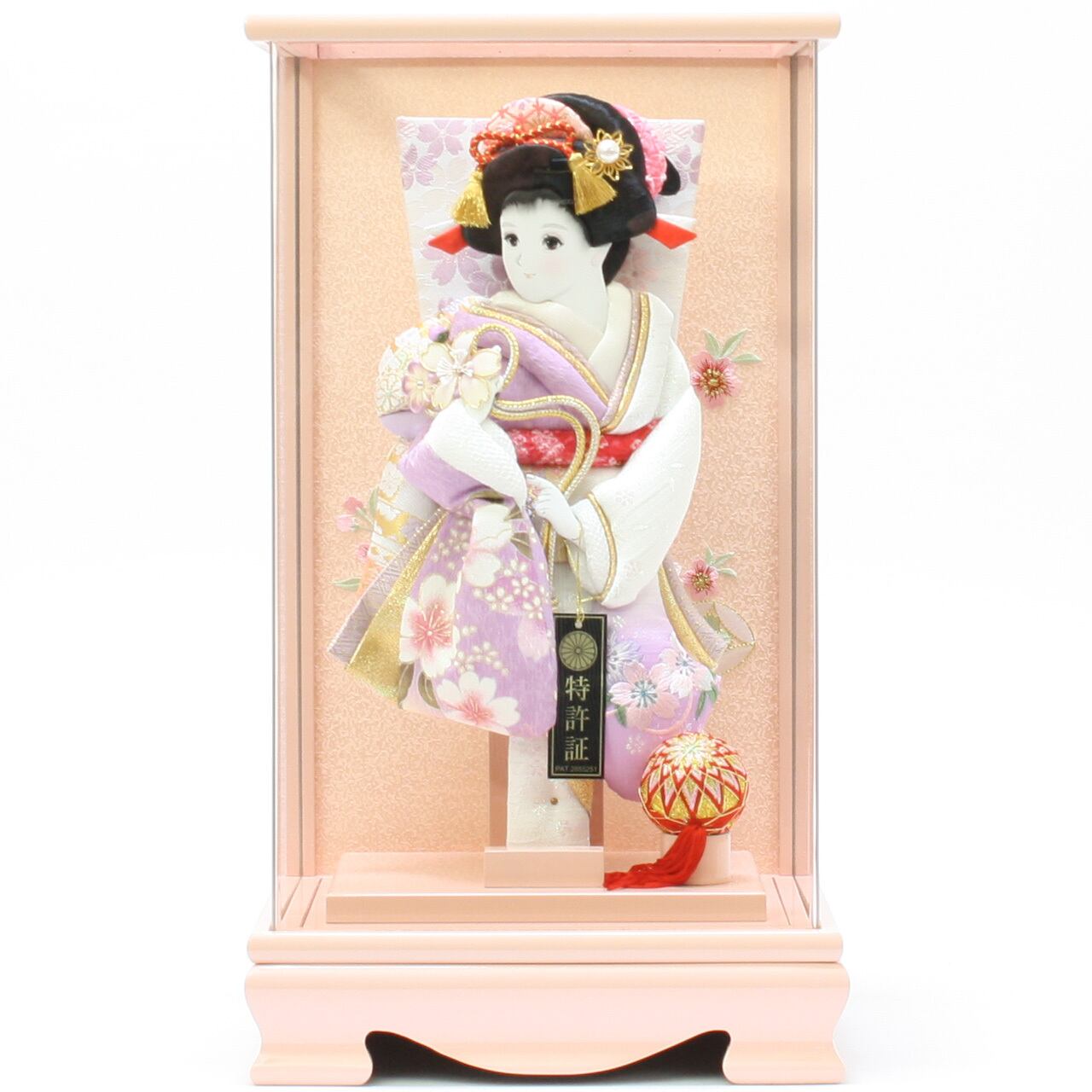 【展示品限り】正月飾り　羽子板　ケース飾り　※閉店セール　H13 羽子板飾り《商品コード》10110-0141 羽子板飾り10号ケヤキ｜初正月