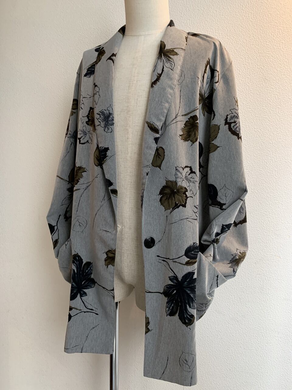 1980's Print Shawl Collar Jacket