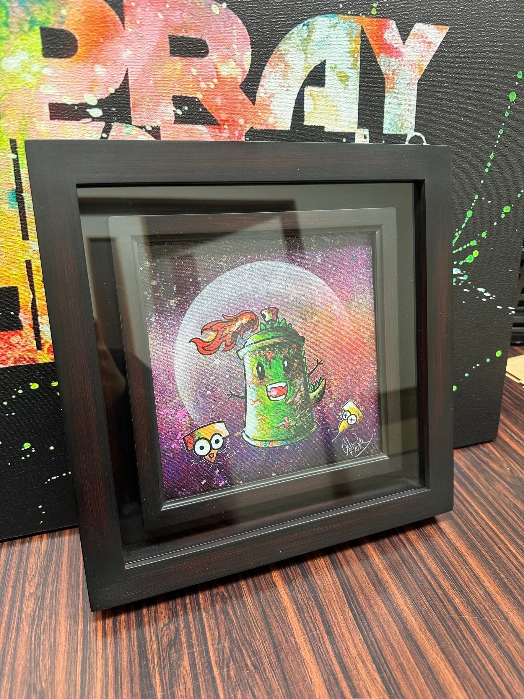 728万再生されてる原画の絵」【原画 F6 キャンバス】 | スプレーアート