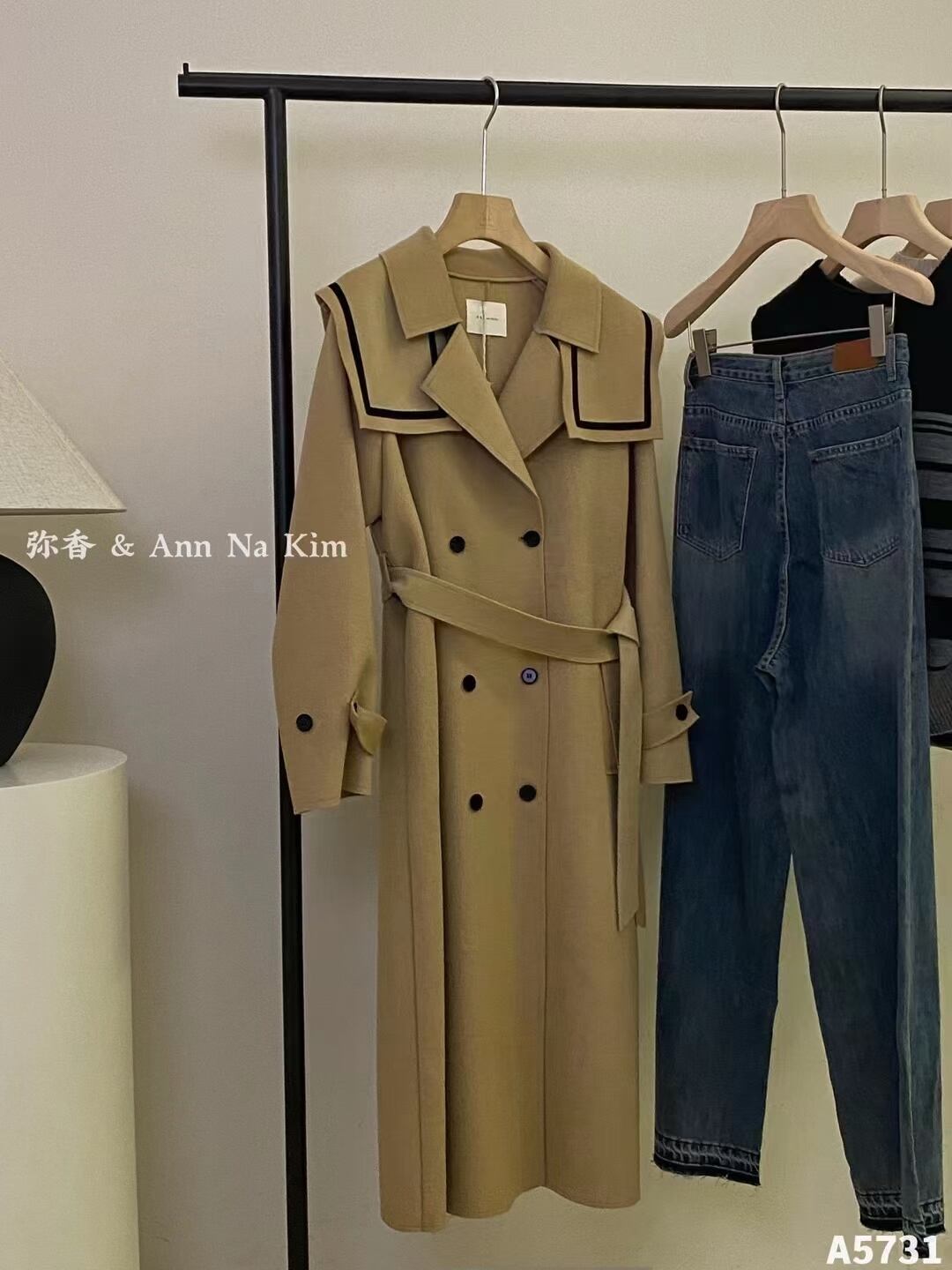 ライン入りコート　AJ33172-635