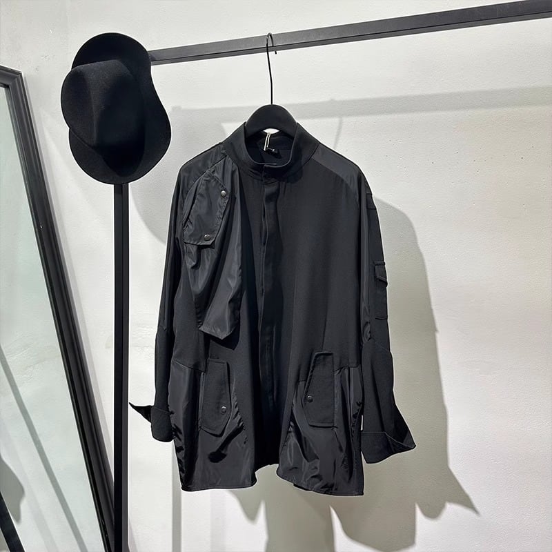 ギミック スタンドカラー オーバーサイズシャツ 1color MTO0195