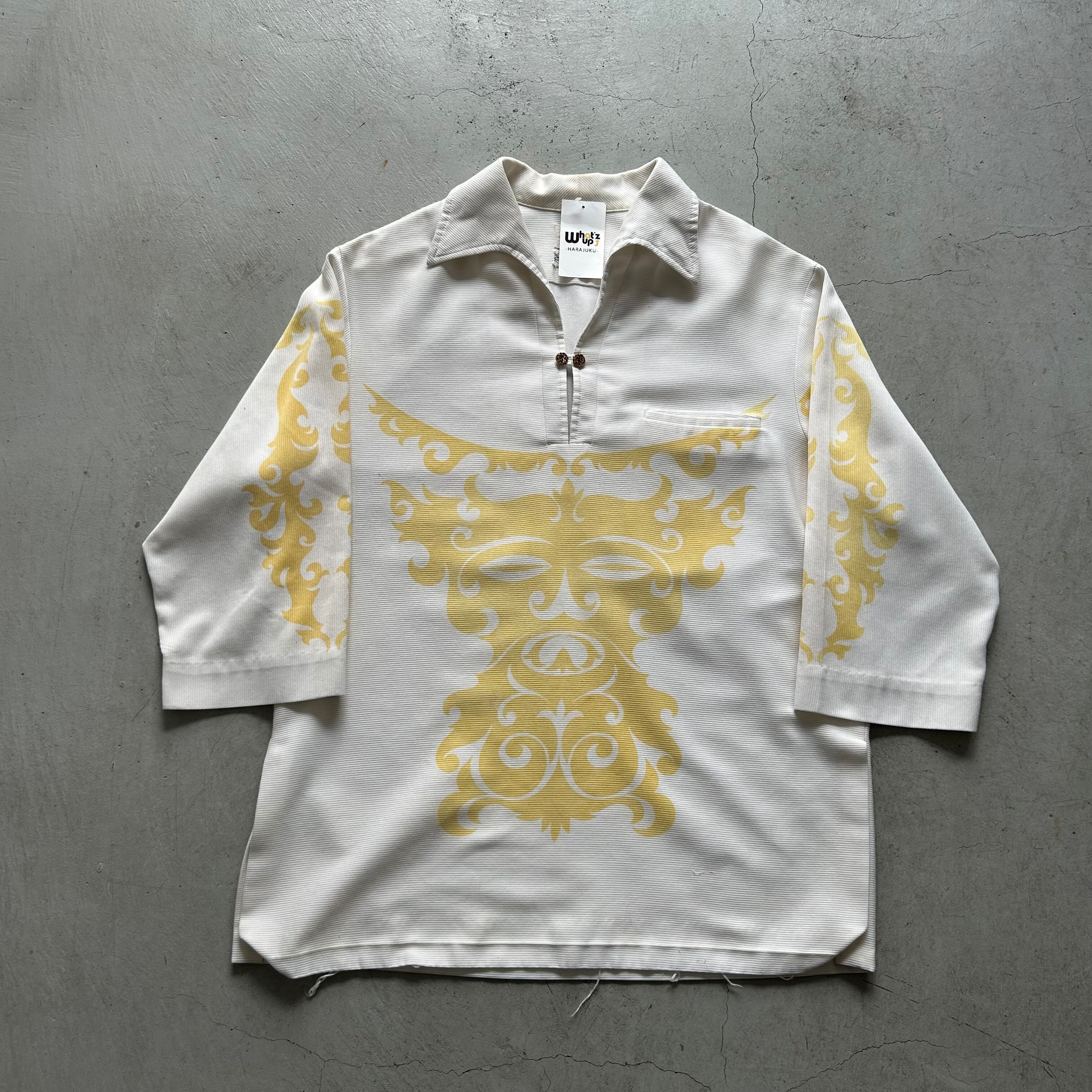 1960s〜 Italian collar P/O L/S shirt 【高円寺店】