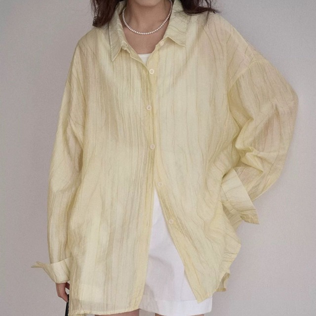 Sheer Oversized Shirt  PL0052