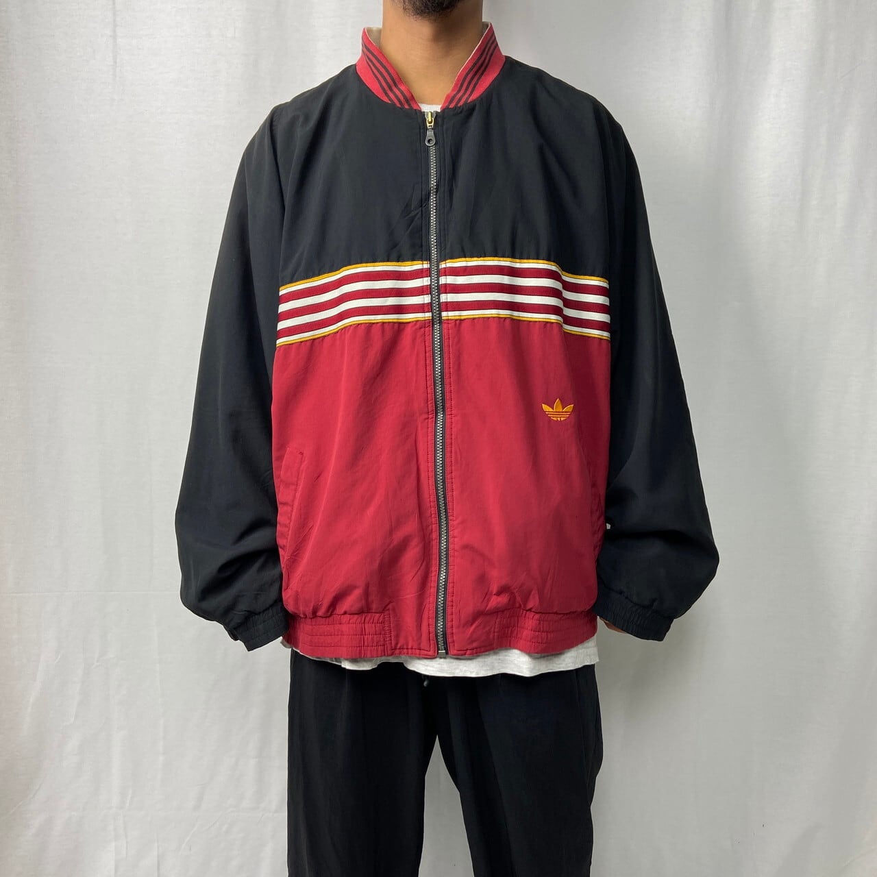 90年代 adidas アディダス ポリエステル ブルゾン トラックジャケット