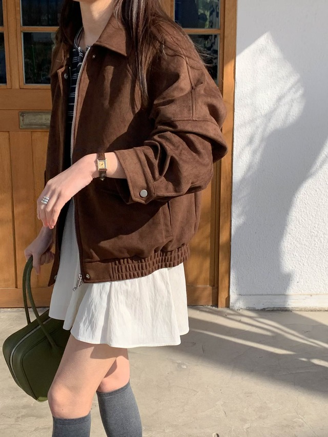 (予約) AREING / High suede jacket 2color