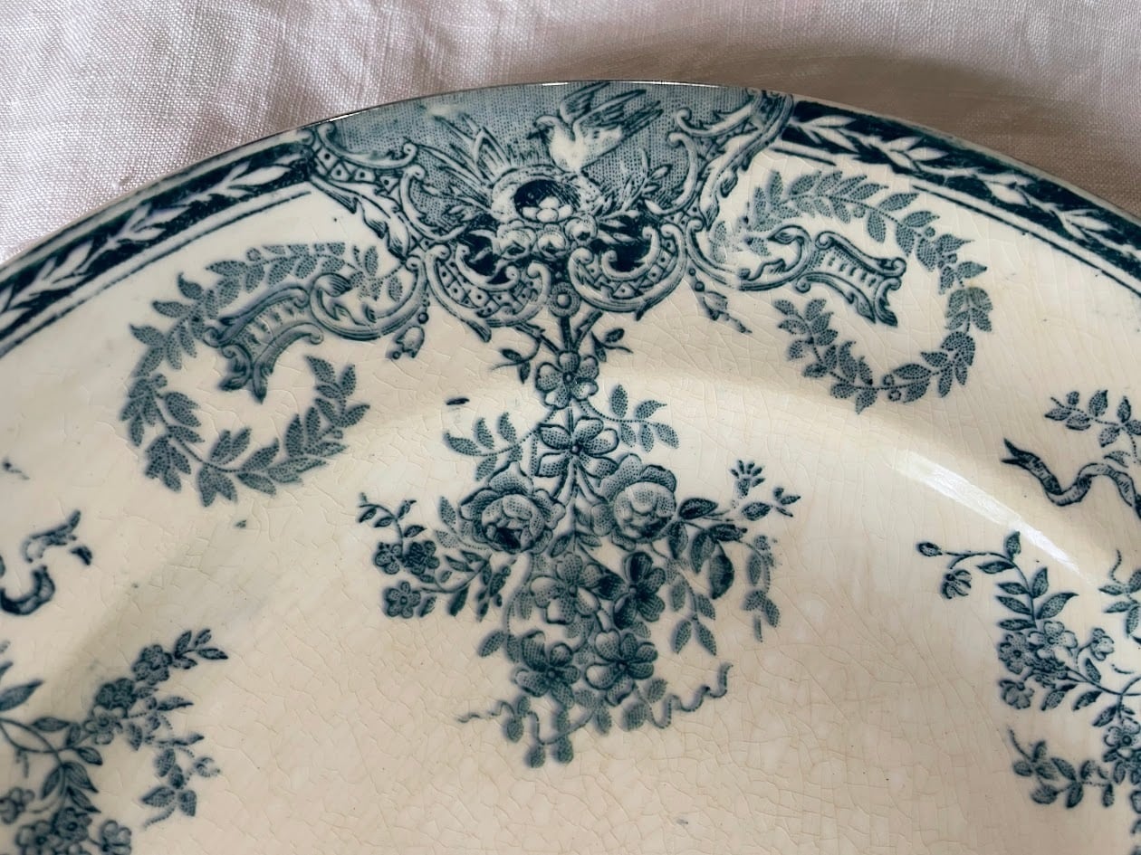 ロンウィLONGWY 深皿プレート フランスアンティーク 仏) ヴィンテージ